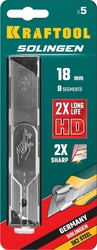 KRAFTOOL  18 мм, 5 шт, сегментированные лезвия (09605-18-S5) 09605-18-S5_z02