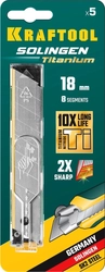KRAFTOOL  18 мм, 5 шт, сегментированные лезвия (09605-TIN-18-S5) 09605-TIN-18-S5_z02