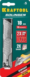 KRAFTOOL  18 мм, 5 шт, сегментированные лезвия (09606-18-S5) 09606-18-S5_z02