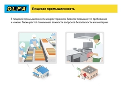 OLFA  металлический корпус, безопасный нож с трапециевидным лезвием (OL-SK-12) OL-SK-12