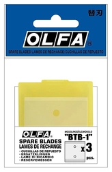 OLFA  лезвия для скребка BTC-1/DX, Hobby Craft Models (OL-BTB-1) OL-BTB-1