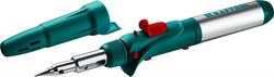KRAFTOOL  SolderGas, 120 K, 30 - 120 Вт, 1300°С, горелка, фен, пьезоподжиг, набор 10 в 1, газовый паяльник (55503-H10) 55503-H10