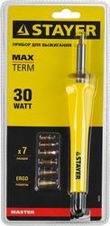 STAYER  MAXTerm, 30 Вт, 7 насадок, прибор для выжигания (45225) 45225