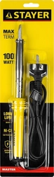 STAYER  MAXTerm, 100 Вт, клин, электропаяльник с пластиковой рукояткой (55305-100) 55305-100