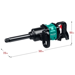 KRAFTOOL  PW-3400, 1″, 3400 Н·м, ударный пневматический гайковерт (64200) 64200