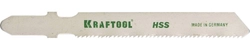 KRAFTOOL  T118A, EU-хвост., по металлу HSS, шаг 1.2 мм, 50 мм, 5 шт, полотна для лобзика (159551-1.2-S5) 159551-1.2-S5