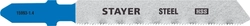 STAYER  T118A, 2 шт, 50 мм / 1.2 мм, T-хвост., HSS сталь, по металлу толщиной 1.5-2 мм, полотна для лобзика, Professional (15993-1.4) 15993-1.4_z02