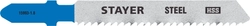 STAYER  T118B, 2 шт,  50 мм / 2 мм (12TPI), T-хвост., HSS сталь, по металлу толщиной 2-6 мм, полотна для лобзика, Professional (15993-1.8) 15993-1.8_z02