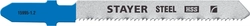 STAYER  T218A, 2 шт, 50 мм / 1.2 мм, T-хвост., HSS сталь, фигурный рез по металлу толщиной 0.9-3 мм, полотна для лобзика (15995-1.2) 15995-1.2_z02