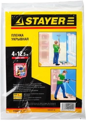 STAYER  4 м, 12.5 м, 7 мкм, защитная укрывочная пленка (1225-07-12) 1225-07-12