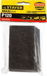 STAYER  P120, 100 x 68 x 42 x 26 мм, водостойкая, четырехсторонняя шлифовальная губка (3561-120) 3561-120
