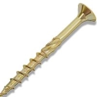 Саморез конструкционный по дереву потай желтый цинк (200 шт) 5 х 40 108296