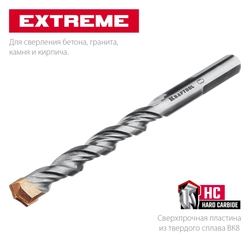 KRAFTOOL  Extreme, 6 х 100 мм, трехгранный хвостовик, сверло по бетону (29166-100-06) 29166-100-06
