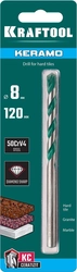 KRAFTOOL  Keramo, 8 х 120 мм, тв.сплав КС, сверло по керамограниту (29175-080-4) 29175-120-8