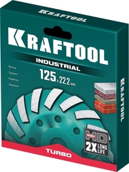 KRAFTOOL  Turbo, d 125 мм, сегментная алмазная шлифовальная чашка (33368-125) 33368-125