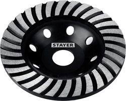 STAYER  Турбо, d 125 мм, сегментированная алмазная шлифовальная чашка (33380-125) 33380-125_z02