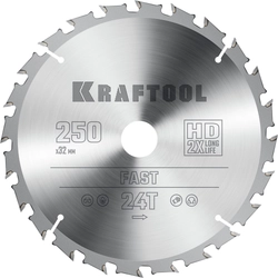 KRAFTOOL  Fast, 250 х 32 мм, 24Т, пильный диск по дереву (36950-250-32) 36950-250-32