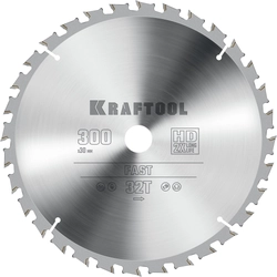 KRAFTOOL  Fast, 300 х 30 мм, 32Т, пильный диск по дереву (36950-300-30) 36950-300-30