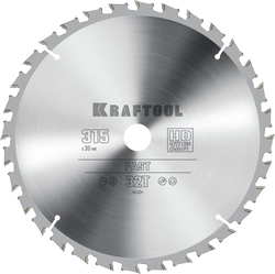 KRAFTOOL  Fast, 315 х 30 мм, 32Т, пильный диск по дереву (36950-315-30) 36950-315-30