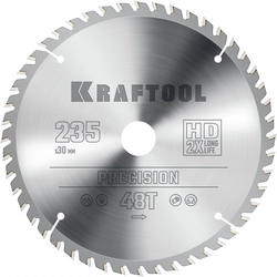 KRAFTOOL  Precision, 235 х 30 мм, 48Т, пильный диск по дереву (36952-235-30) 36952-235-30