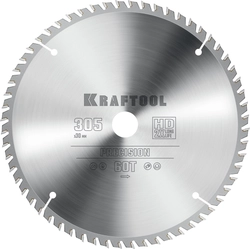 KRAFTOOL  Precision, 305 х 30 мм, 60Т, пильный диск по дереву (36952-305-30) 36952-305-30