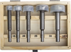 STAYER  Maxcut, 5 шт: 15-20-25-30-35 мм, набор сверл форстнера по дереву, ДСП (29985-H5) 29985-H5