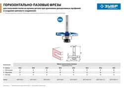 ЗУБР  50.8 x 4 мм, хвостовик 8 мм, фреза горизонтально-пазовая, Профессионал (28757-50.8-4) 28757-50.8-4