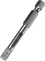 ЗУБР  АВК, d 6 мм, (HEX 1/4″, 15 мм кромка), вакуумное алмазное трубчатое сверло, Профессионал (29865-06) 29865-06