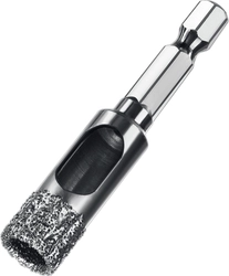 ЗУБР  АВК, d 12 мм, (HEX 1/4″, 15 мм кромка), вакуумное алмазное трубчатое сверло, Профессионал (29865-12) 29865-12