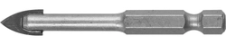ЗУБР  8 мм, 2х кромка, HEX 1/4, Сверло по стеклу и кафелю (29840-08) 29840-08