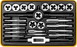 STAYER  MaXCut, 24 предмета, легированная сталь, набор метчиков и плашек (28020-H24) 28020-H24