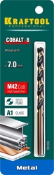 KRAFTOOL  Cobalt, 7.0 х 109 мм, сталь М42, HSS-Co(8%), сверло по металлу (29656-7) 29656-7
