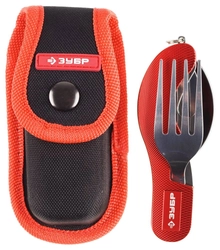 ЗУБР  Турист 4 в 1, с вилкой и ложкой, длина рукоятки 105 мм, походный набор (47782) 47782