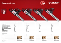 ЗУБР  49 см3, 45 см, бензопила (ПБЦ-М49-45) ПБЦ-М49-45