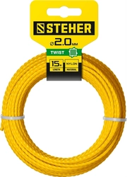 STEHER  ВИТОЙ КВАДРАТ, 2.0 мм, 15 м, леска для триммера (75020-2.0) 75020-2.0