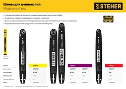 STEHER  type B, шаг 0.325″, паз 1.5 мм, 40 см, шина для бензопил (75202-40) 75202-40
