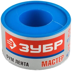 ЗУБР  0.1 мм х 25 мм х15 м, 0.40 г/см3, ФУМ лента (12373-25-040) 12373-25-040