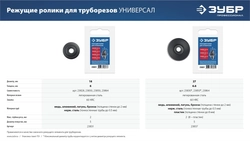 ЗУБР Универсал-64, режущий ролик для трубореза, Профессионал (23864) 23837