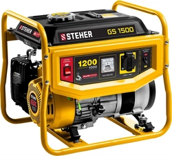 STEHER  1200 Вт, бензиновый генератор (GS-1500) GS-1500