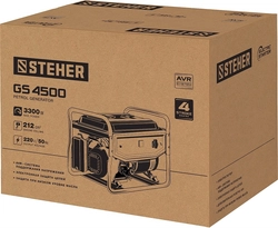 STEHER  3300 Вт, бензиновый генератор (GS-4500) GS-4500