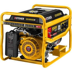 STEHER  5500 Вт, бензиновый генератор с электростартером (GS-6500E) GS-6500Е