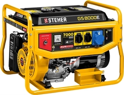 STEHER  7000 Вт, бензиновый генератор с электростартером (GS-8000E) GS-8000Е