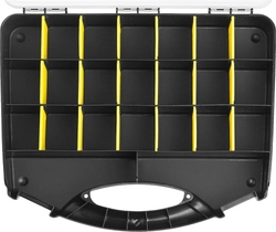 STAYER  SPACE-13, 320 х 260 х 60 мм, (13″), пластиковый органайзер с 21 ячейкой (38038-13) 38038-13_z01