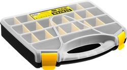 STAYER  SPACE-15, 380 х 310 х 70 мм, (15″), пластиковый органайзер с 21 ячейкой (38038-15) 38038-15_z01