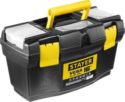 STAYER  VEGA-16, 410 x 210 x 230 мм, (16″), пластиковый ящик для инструментов (38105-16) 38105-16_z03