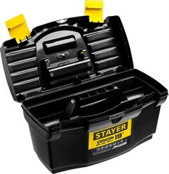 STAYER  ORION-19, 480 х 250 х 240 мм, (19″), пластиковый ящик для инструментов (38110-18) 38110-18_z03