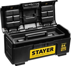 STAYER  TOOLBOX-24, 590 х 270 х 255, пластиковый ящик для инструментов, Professional (38167-24) 38167-24