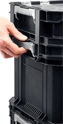 KETER  SMART ROLLING, 564 х 373 х 700 мм, (22″), набор пластиковый ящик-тележка + ящик для инструментов + ящик органайзер (38390-22) 38390-22