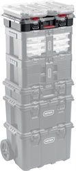 KETER  STACKNROLL, 525 х 345 х 147 мм, (21″), пластиковый ящик-органайзер с 10 регулируемыми ячейками (38399) 38399