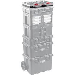 KETER  STACKNROLL, 242 х 388 х 78 мм, (10″), пластиковый органайзер с 15 регулируемыми ячейками (38408) 38408